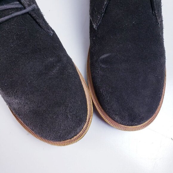 Frank Wright Men's Size 8 BAXTER Black Suede Leather Lace Up Chukka Ankle Boot - Picture 7 of 10